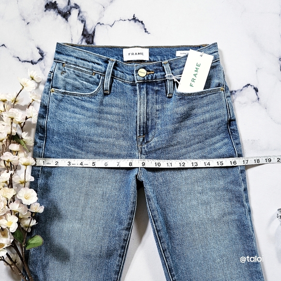 NWT Frame Le High Straight Jean in Imogen Dip - Picture 15 of 17